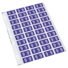 Codafile Lateral File Labels Numeric 9 25mm Pack 1 Sheet image