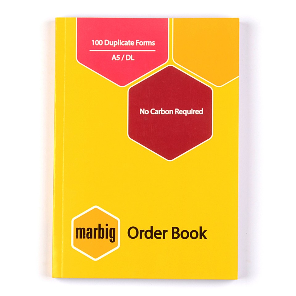 Marbig Order Book Duplicate A5 100 Leaf