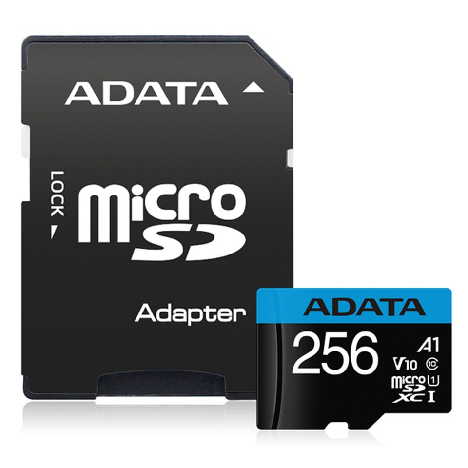 Adata Premier Microsdxc Uhs-i A1 V10 Card 256gb + Adapter
