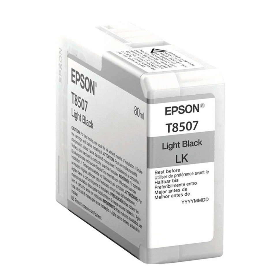 Epson UltraChrome HD Inkjet Ink Cartridge T8507 Light Black