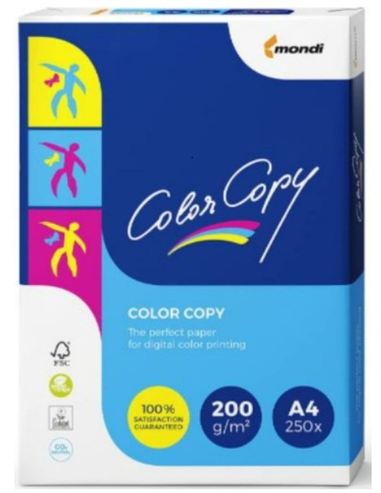 Color Copy Paper Uncoated 220gsm A4 Pack 250