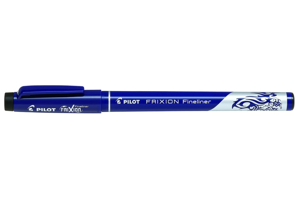 Pilot Frixion Fineliner Pen SW-FF-B Erasable Fine 0.45mm Black