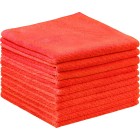 Microfibre Cloth Red or Pink 40cm x 40cm Pack of 10