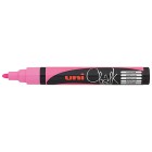 Uni Chalk Marker 1.8-2.5mm Bullet Tip Fluoro Pink PWE-5M image