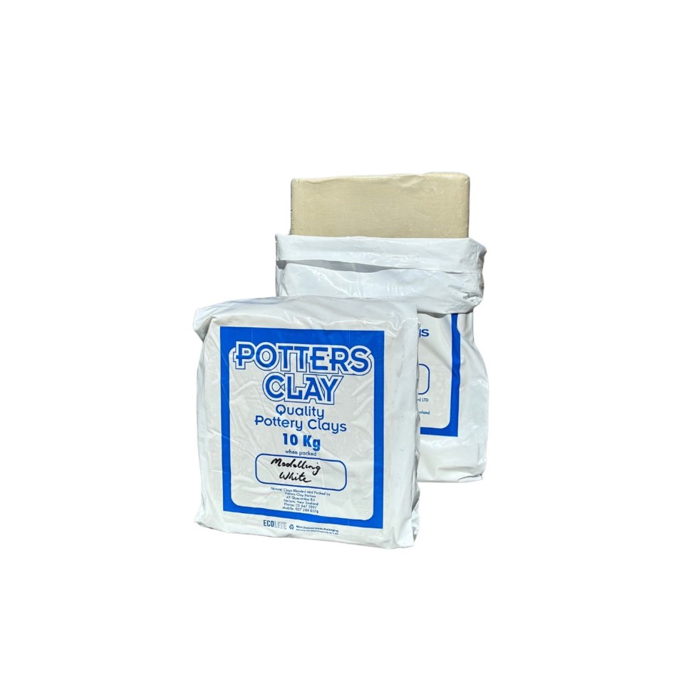 Potters Clay Nelson Modelling Clay 10kg White