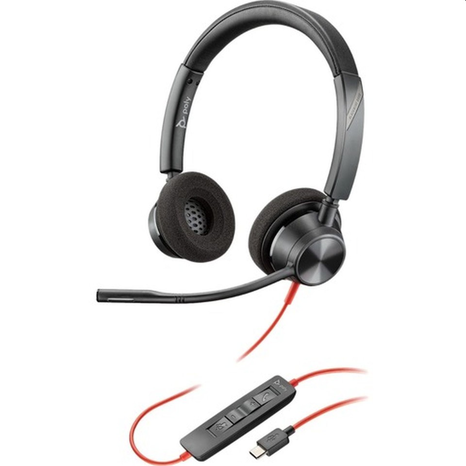Poly Blackwire 3300 Series Wired UC Stereo Headset USB-C