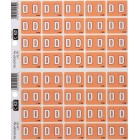 Filecorp C-Ezi Lateral File Labels Alpha Letter D 24mm Sheet 40 image