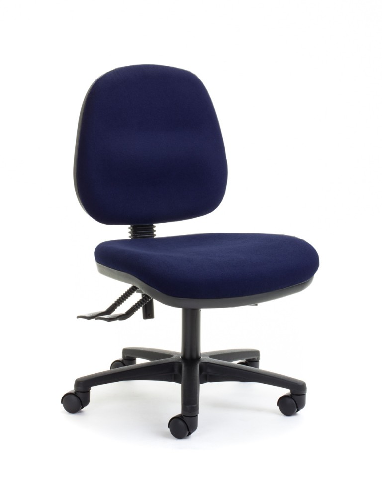 Alpha Task Chair 2 Lever Mid Back Navy