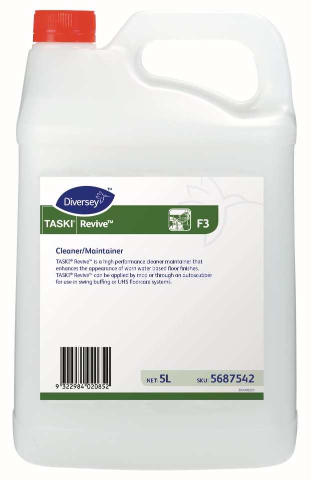 Diversey Revive F3 Floor Care Cleaner and Maintainer 5 Litre