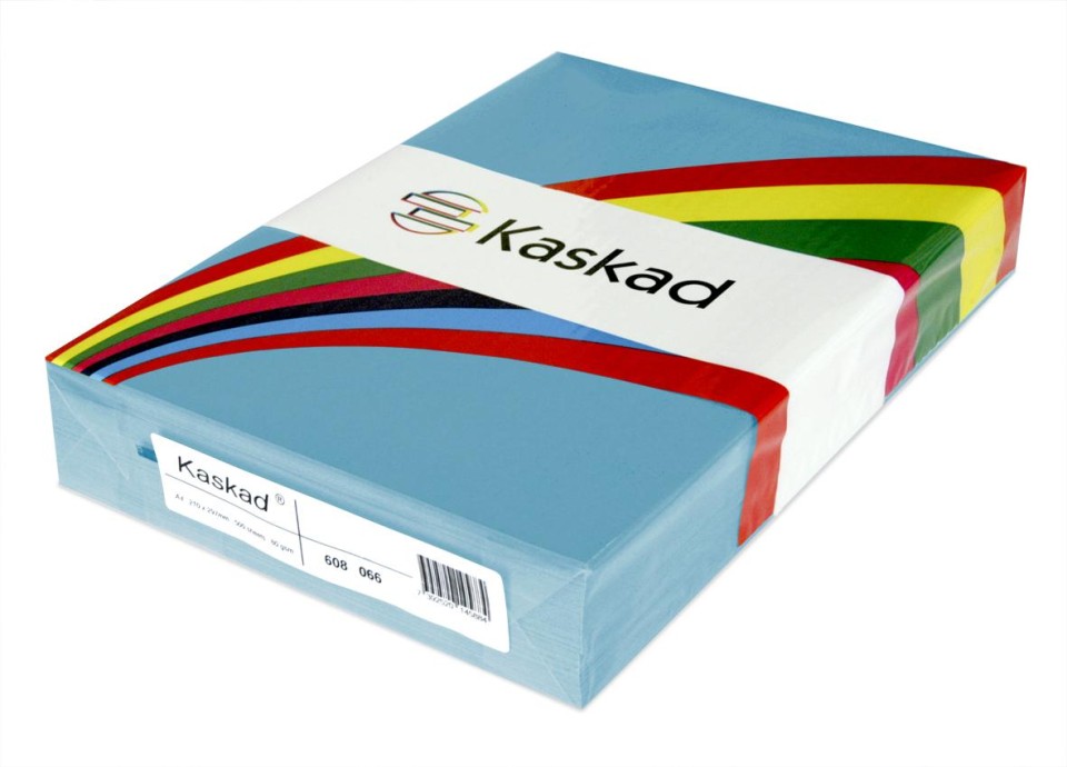 Kaskad Colour Paper A4 80gsm Peacock Blue Ream 500