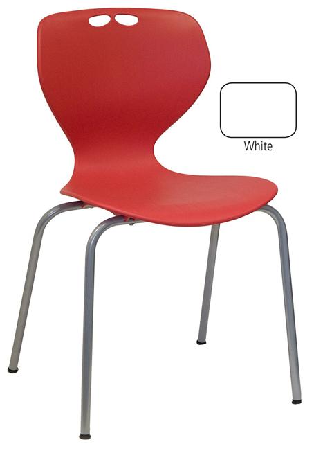 Seaquest Mata Stackable Visitor Chair White