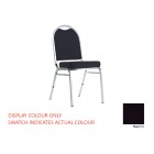 Knight Klub Conference Chair Silver Frame Black Vinyl image