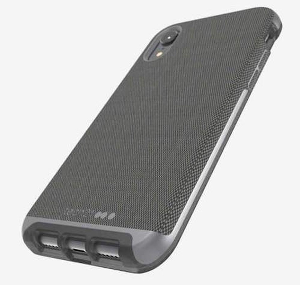 Tech21 Evo Luxe for iPhone XR - Grey Fabric