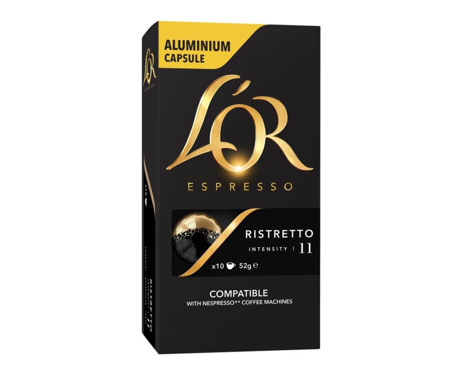 L'or Espresso Ristretto Coffee Capsules Box 10