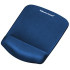 Fellowes PlushTouch Mouse Pad Wrist Rest With Microban Protection Blue image