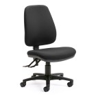 Chair Solutions Nova Chair High Back 2 Lever Black Fabric image
