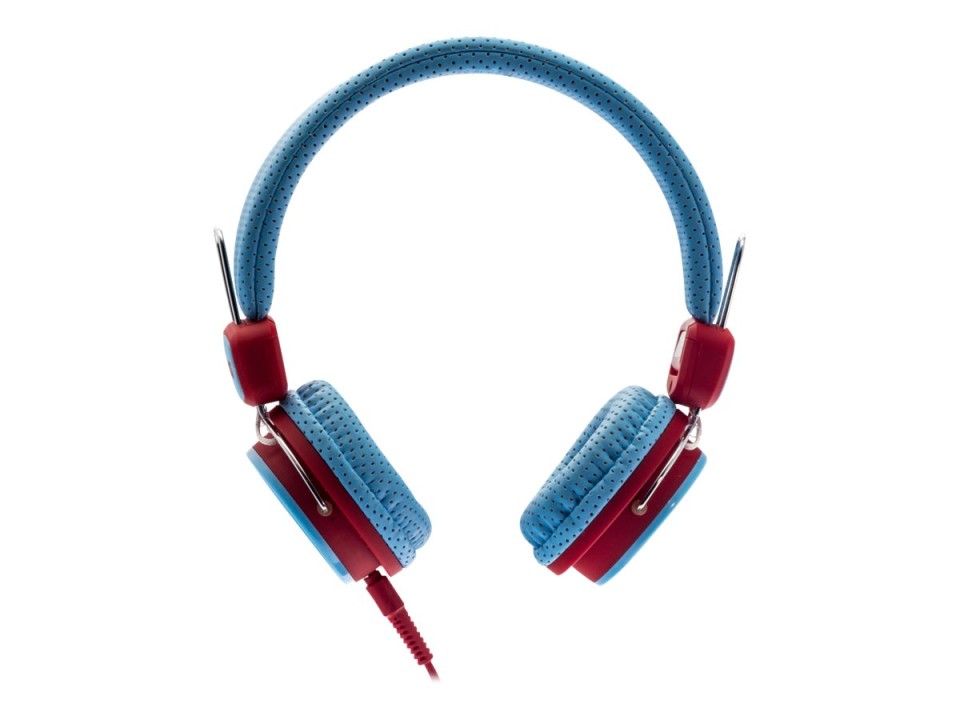 Moki Kids Safe Headphones Volume Limited Blue/Red
