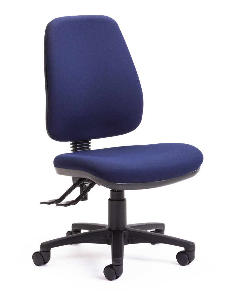 ChairSolutions Nova Chair High Back 2 Lever Navy Fabric