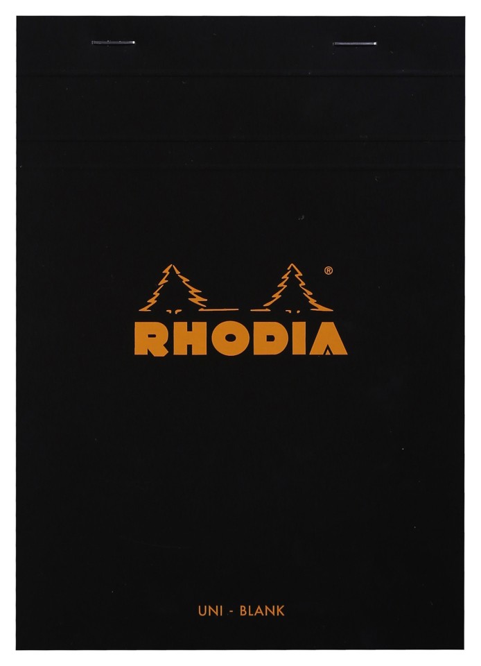 Rhodia Bloc Writing Pad No.16 Blank A5 Black