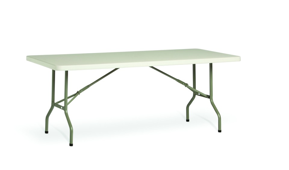 Knight Life Folding Table 2.4m Solid Top Rectangle