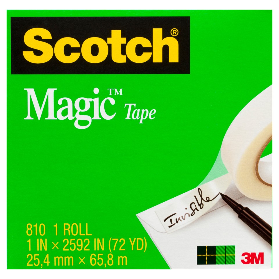 Scotch Magic Tape 810 25.4mm X 65.8m