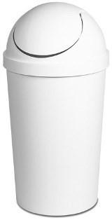 SWING TOP TIDY ROUND 11.4LTR  WHITE 