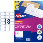 Avery Quick Peel Address Labels Sure Feed Inkjet Printers 63.5 x 46.6mm 450 Labels (936031 / J8161) image