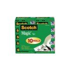 Scotch Magic Tape 810 19mm X 33M Value Pkt 10 image