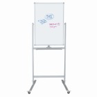 Boyd Visuals Lacquered Steel Mobile Pivoting Whiteboard 600 x 900mm image
