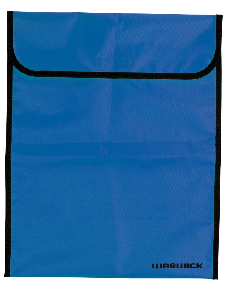 Warwick Homework Bag Velcro Large Fluoro Blue