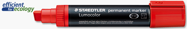 Staedtler 388 Lumocolor Permanent Marker Jumbo Tip 2.0-12.0mm Red
