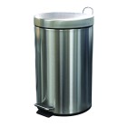 Compass 12l Round Stainless Steel Pedal Bin image