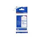 Brother TZe-FA3 P-Touch Fabric Labelling Tape Blue On White 12mmx3m image