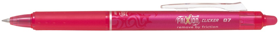 Pilot Frixion Clicker Ballpoint Pen Retractable Erasable 0.7mm Pink
