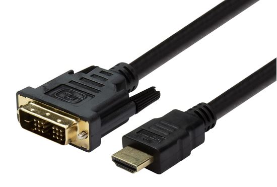 Dynamix Cable HDMI Male To DVI-D Male 1m
