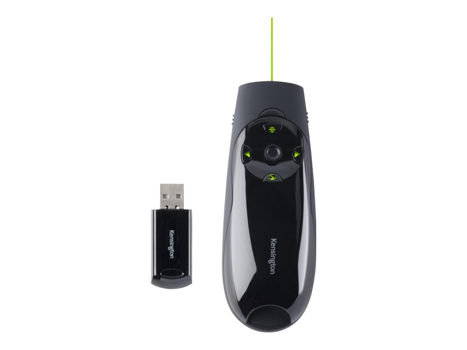 Kensington Expert Wireless Presenter Green Laser And Memory