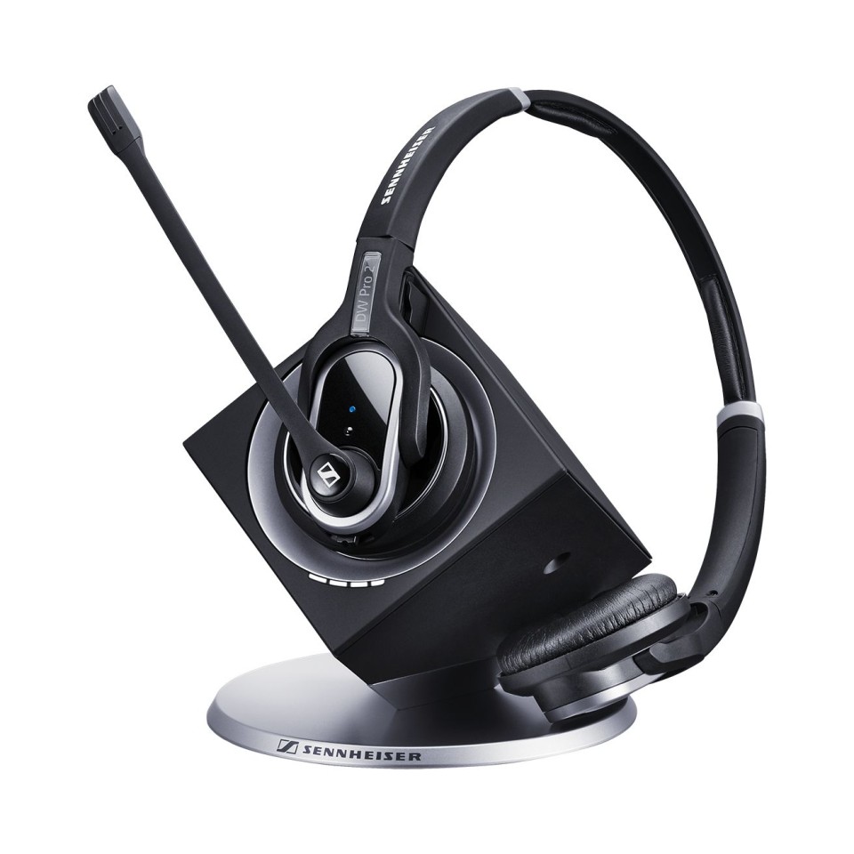 EPOS Sennheiser Headset Impact DW Pro 2 Binaural Wireless Headset With Base Station For Phone Only