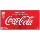 Coca Cola Classic Can 330ml Pack 8 image