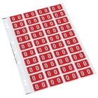 Codafile Lateral File Labels Numeric 0 25mm Pack 1 Sheet image