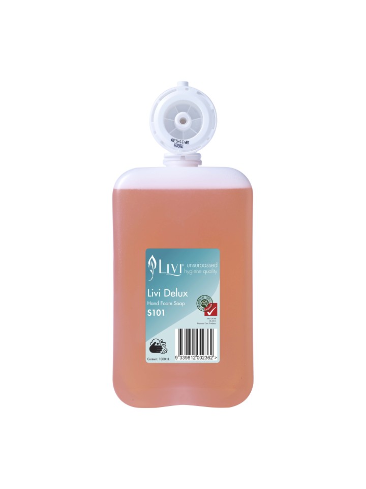 Livi Foaming Hand Soap Perfumed 1 Litre S101 Carton of 6
