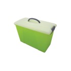 Marbig Carry Case Clear Lid Lime image