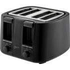 Nero Toaster 4 Slice Square Black image