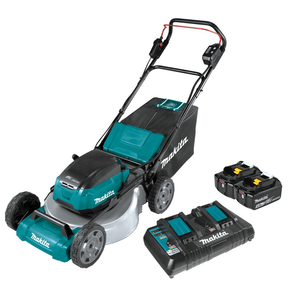 Makita 18V LXT x 2 Brushless Side Discharge Lawnmower