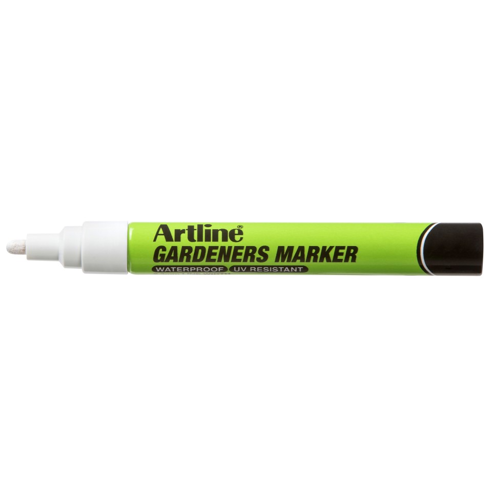 Artline Gardeners Marker 2.3mm White