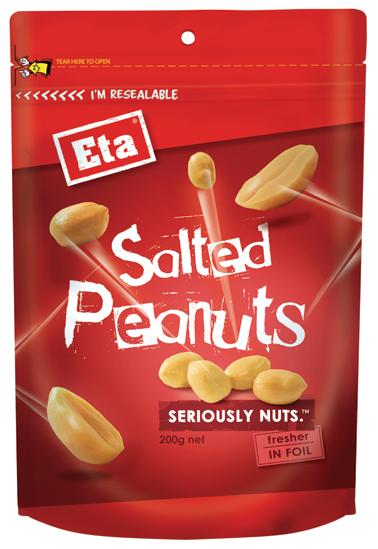 ETA Peanuts Salted Blanched 200g Pack