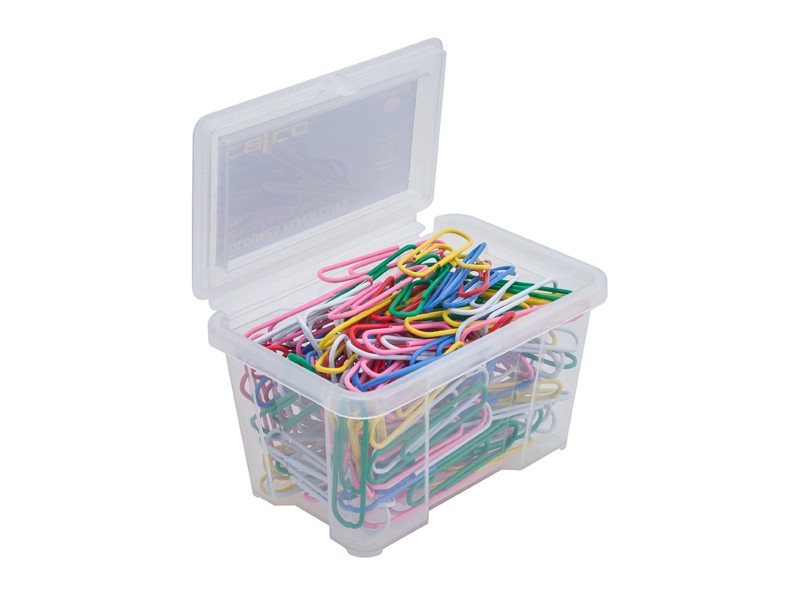 Celco Paper Clips 50mm Assorted Colours Tub 150