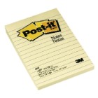 Post-it Notes Yellow 660 Lined 101x152mm 100 Sheet Pad image