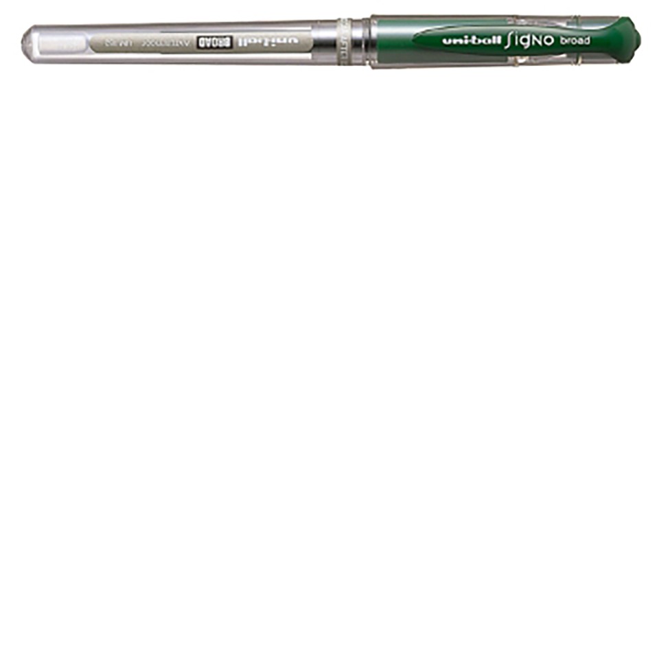 Uni Signo 153 Rollerball Pen Capped Broad 1.0mm Green