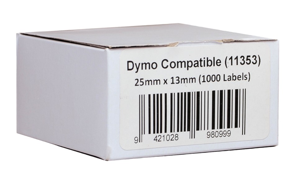 Icon Compatible LW Labels 25x13mm Roll 1000