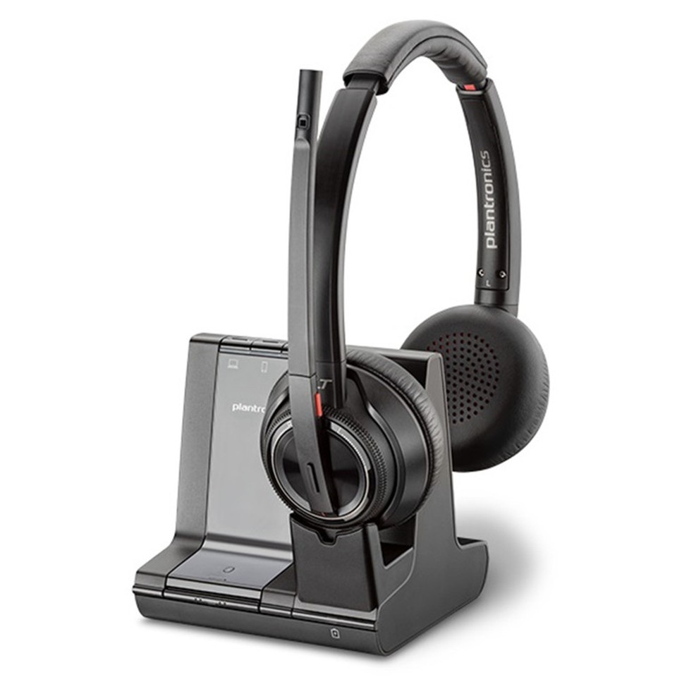 Plantronics Savi W8220/a Uc 3in1 Over-the Head Stereo Dect Headset